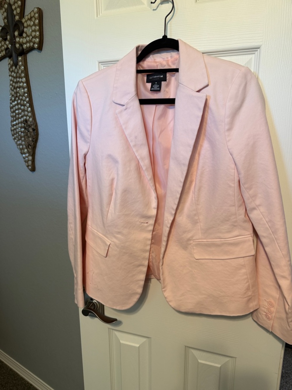 Liz Claiborne Pale Pink Tailored Blazer